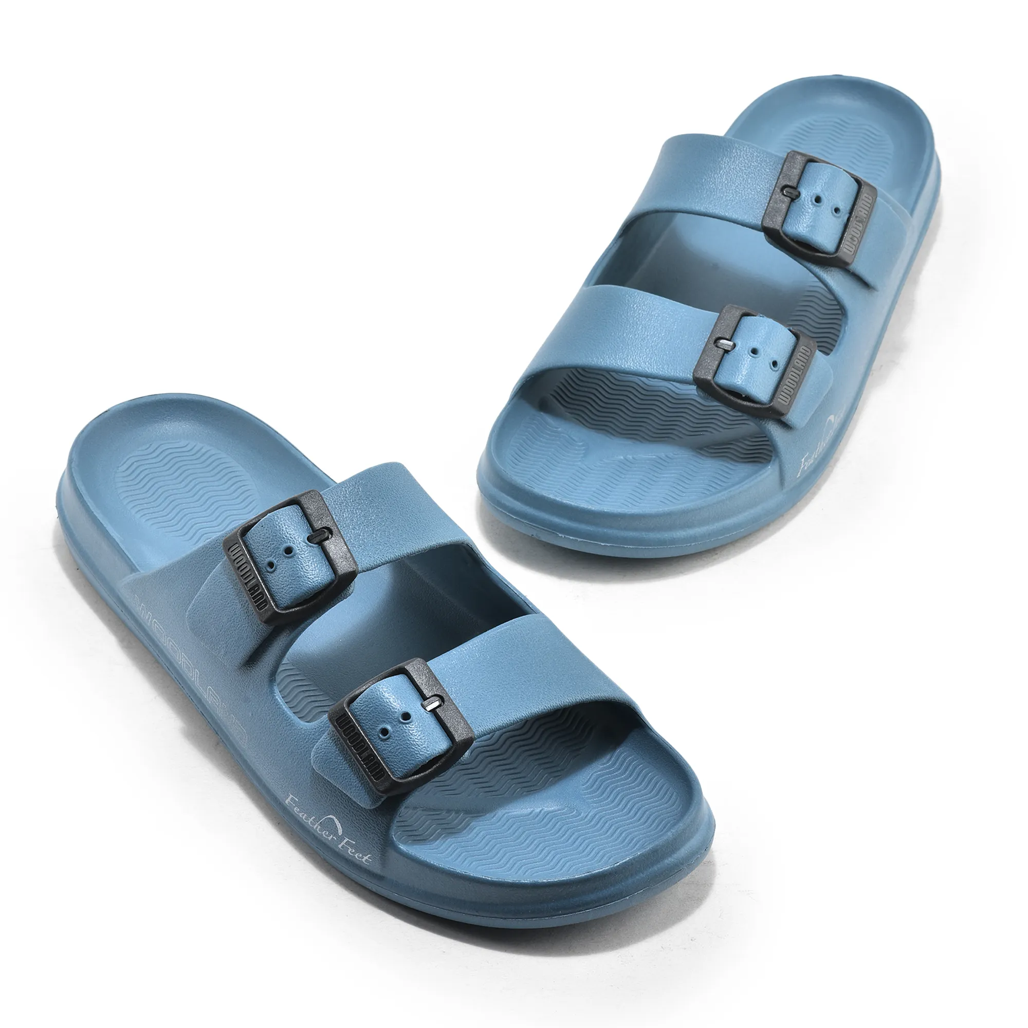 Denim Blue Mens Slipper Flip Flop - Thumbnail 2