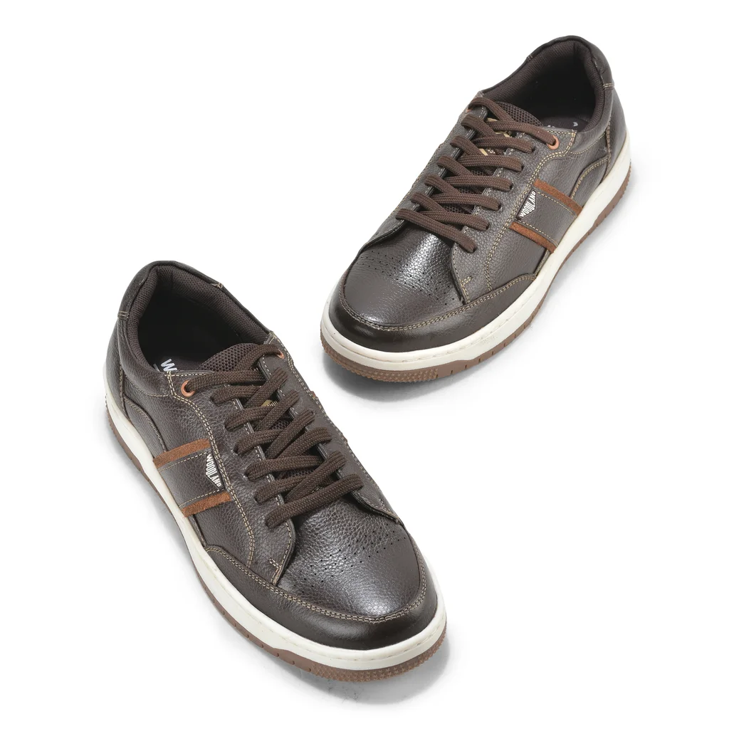 Dark Brown Casual Sneakers for Men - Thumbnail 2