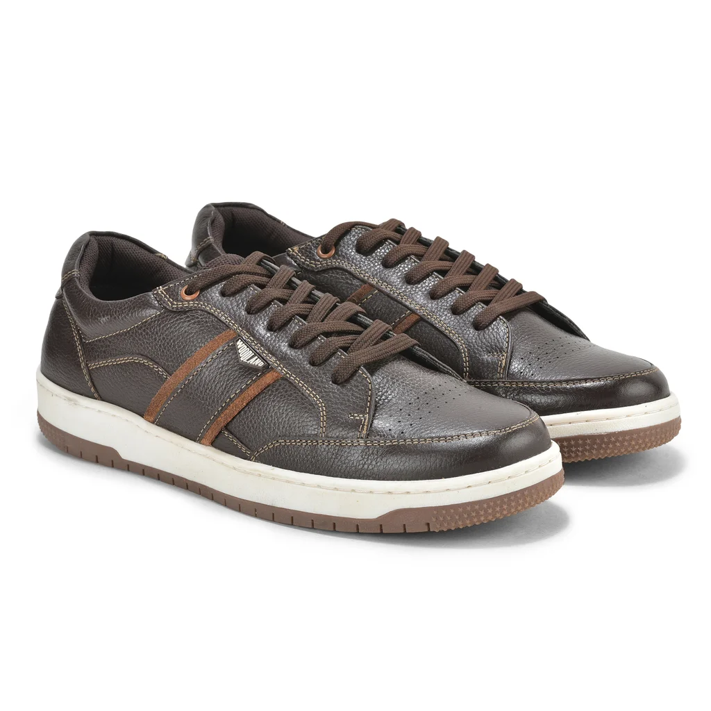 Dark Brown Casual Sneakers for Men - Thumbnail 6