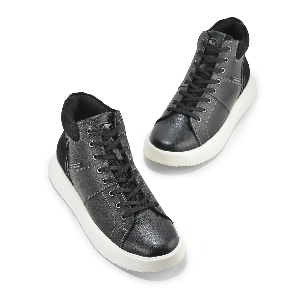 Woodland Men’s Black Casual Sneaker Boots - Thumbnail 2