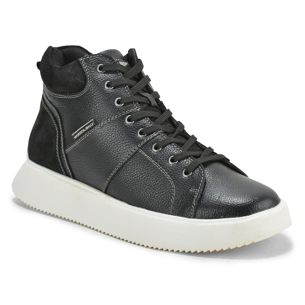 Woodland Men’s Black Casual Sneaker Boots - Thumbnail 8