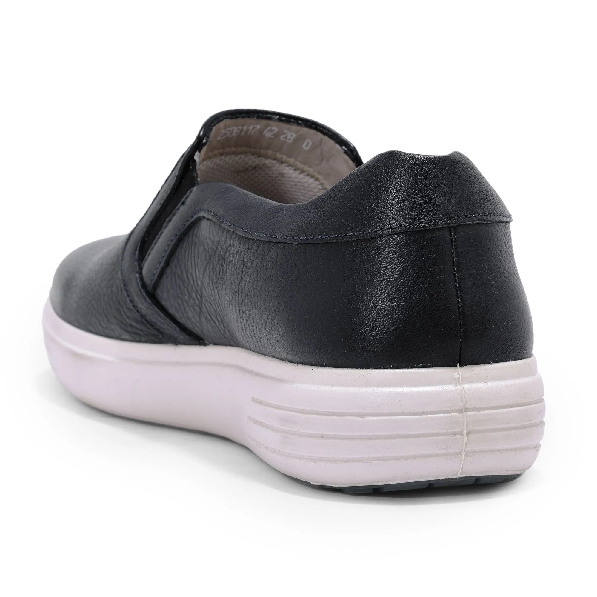 Black slip-on casual shoes - Thumbnail 5