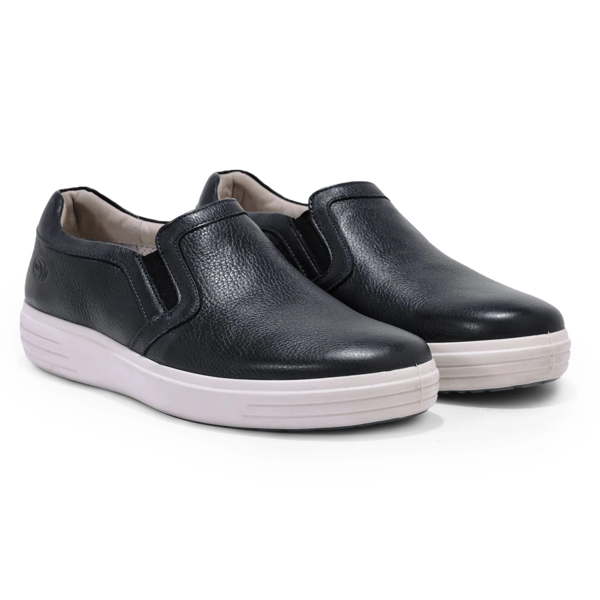 Black slip-on casual shoes - Thumbnail 6