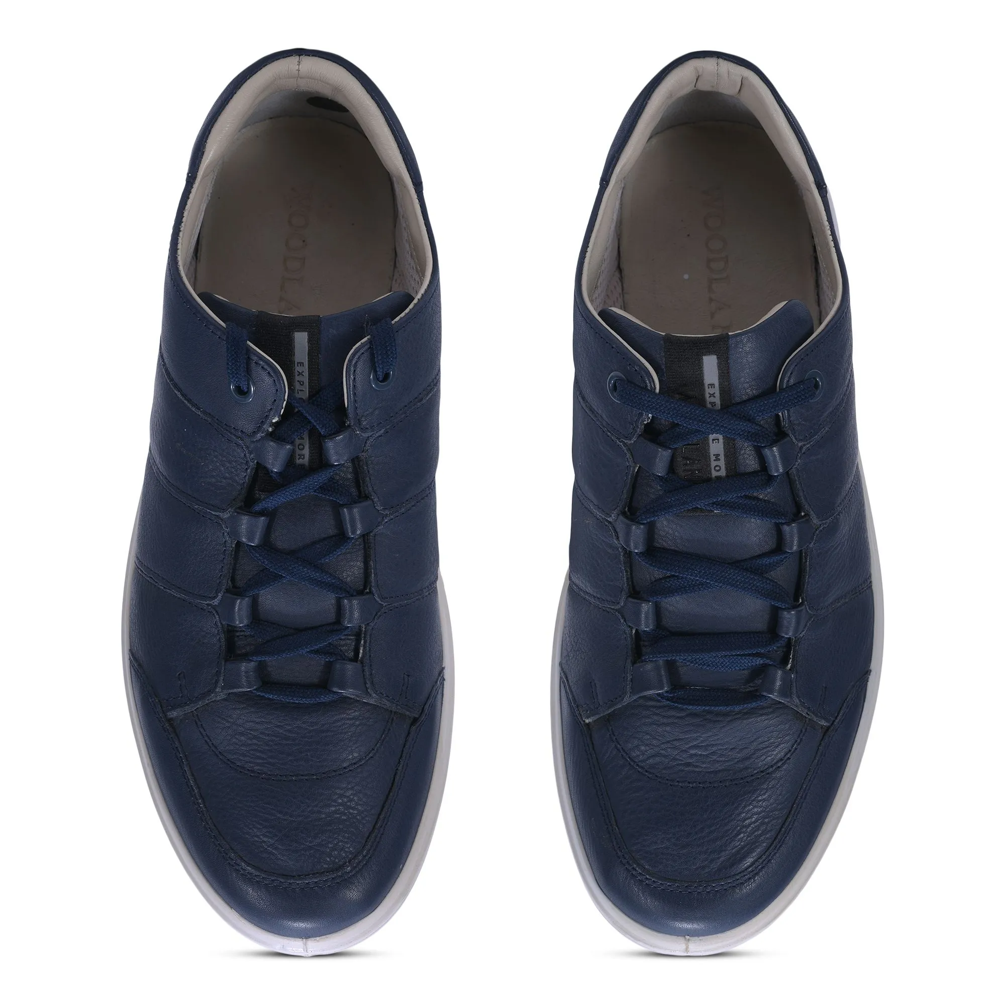 Woodland Navy Casual Shoes - Thumbnail 3