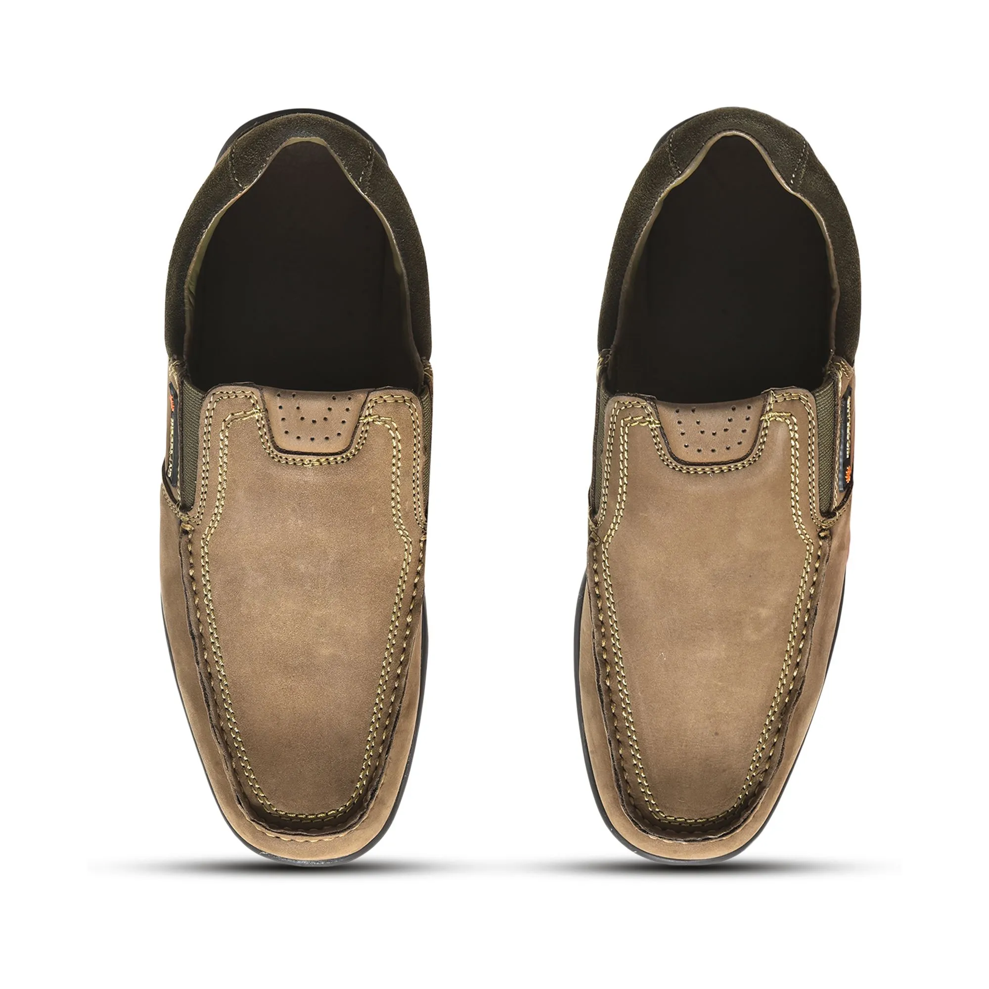 Dubai Khaki Casual Shoes For Men - Thumbnail 3