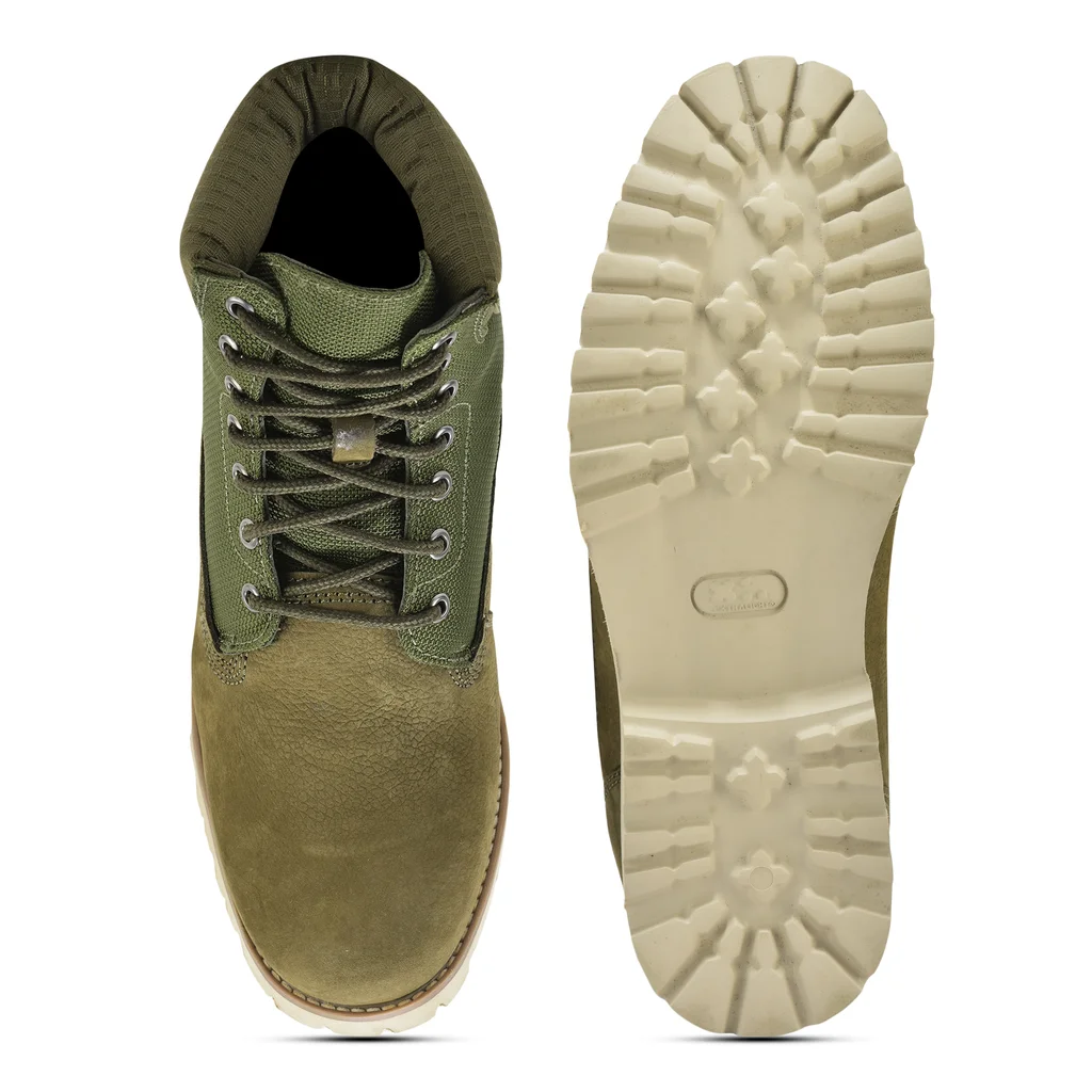 Woodland Olive Green ankle boots for men - Thumbnail 7