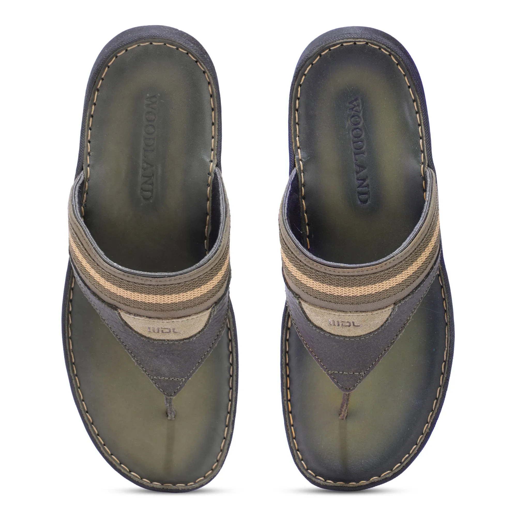 Woodland Green casual slippers - Thumbnail 3