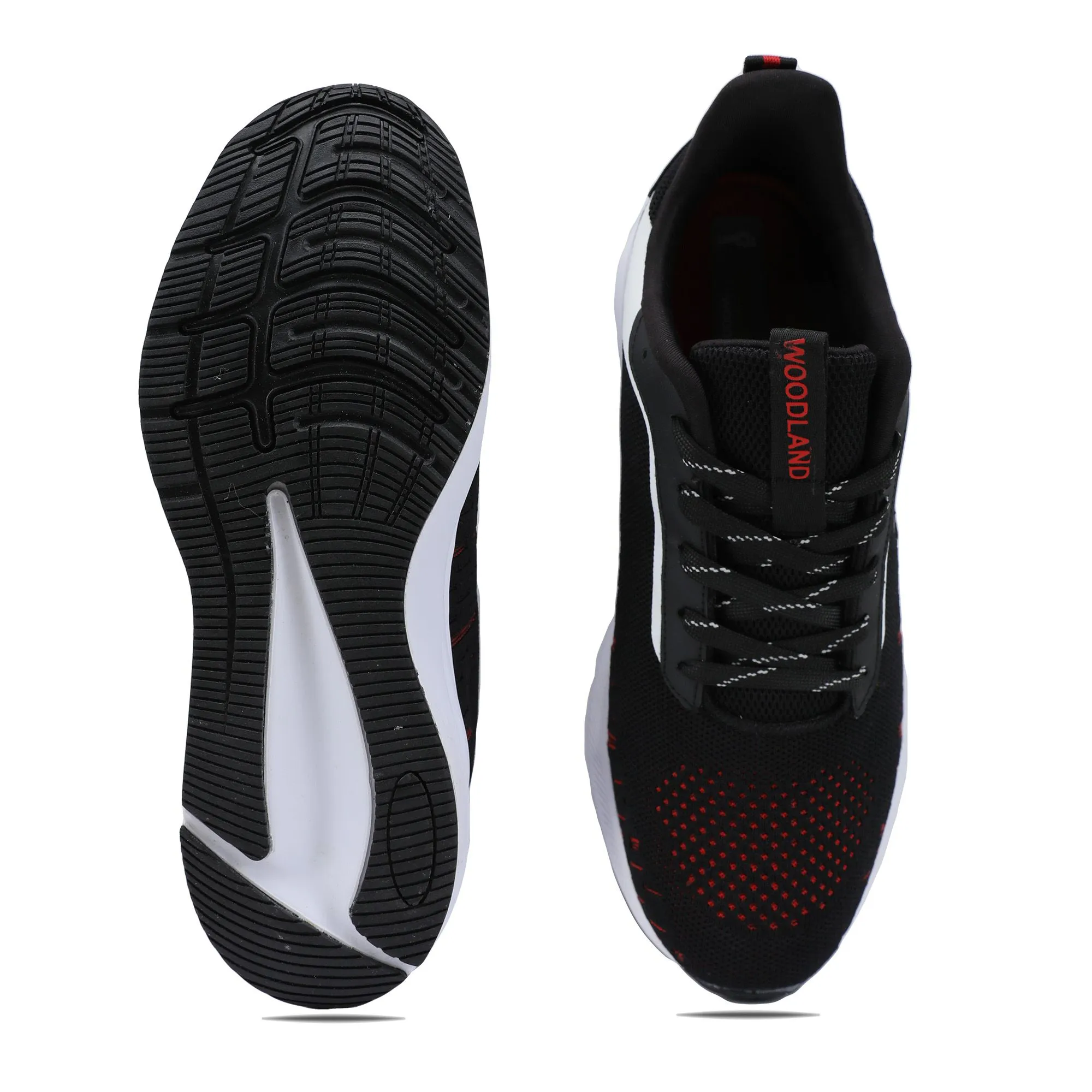 Black/Red Sneaker for Men - Thumbnail 7