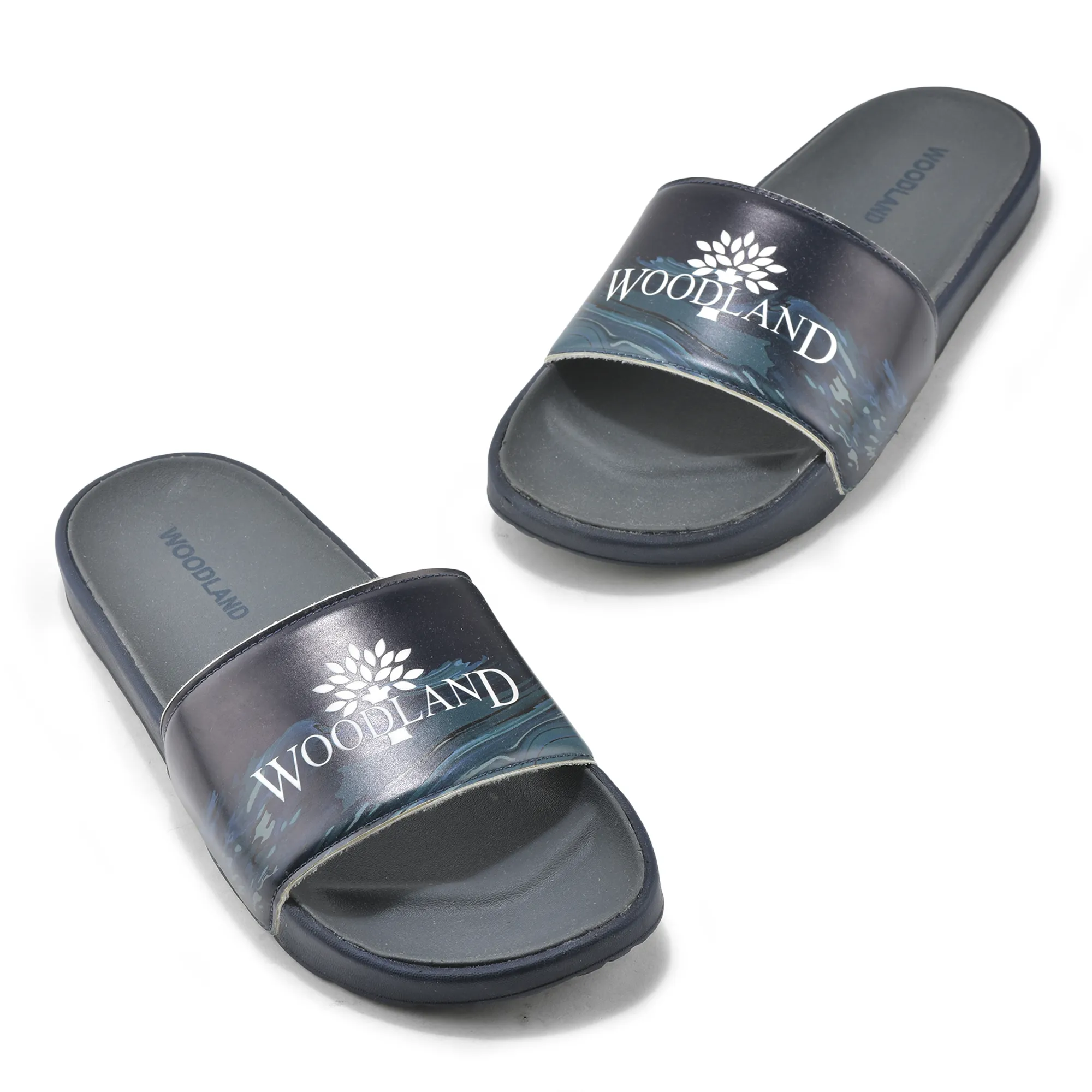 Navy Slipper Slider For Men - Thumbnail 2