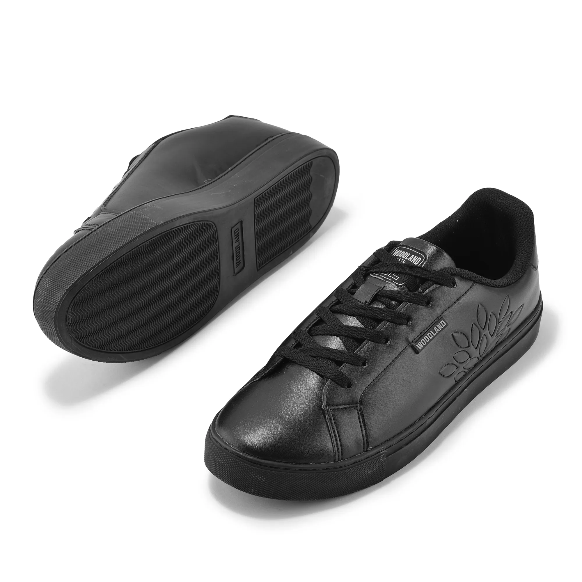Black Casual Sneakers For Men - Thumbnail 4