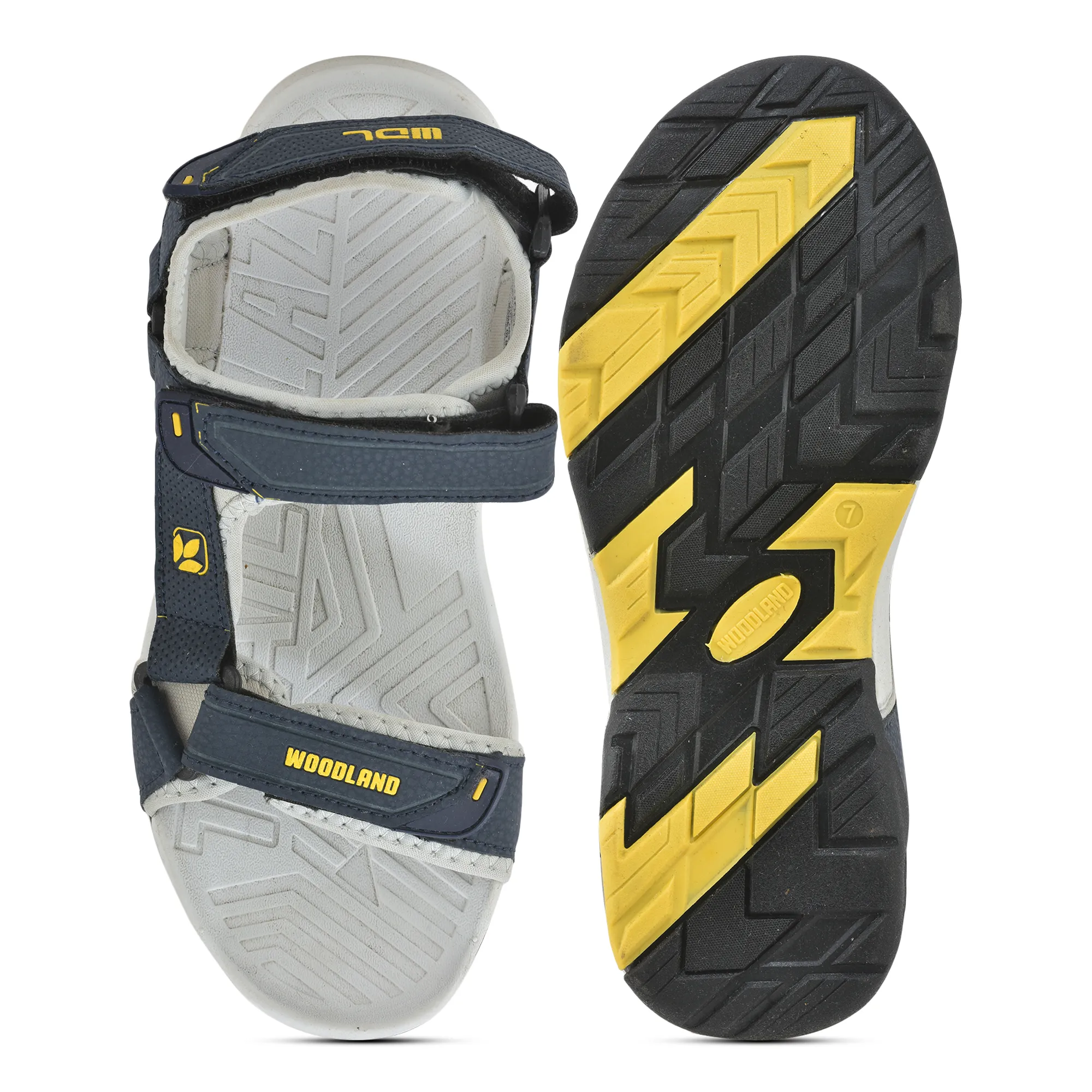 Navy Blue Mens Sports Sandal - Thumbnail 7