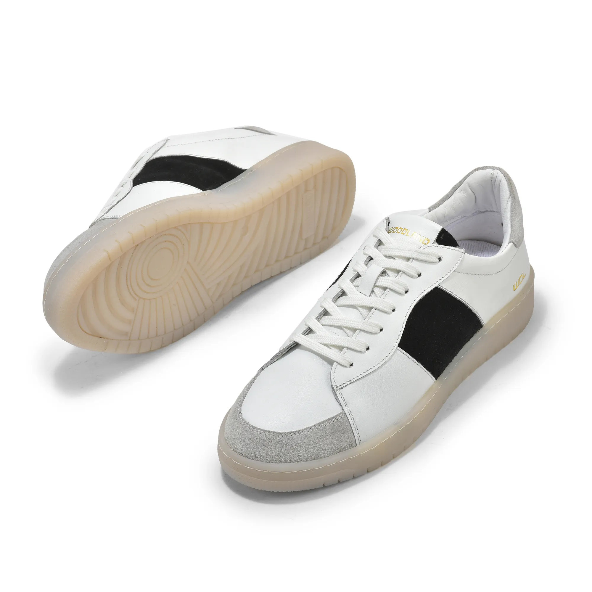 White Black Casual Sneakers For Men - Thumbnail 4
