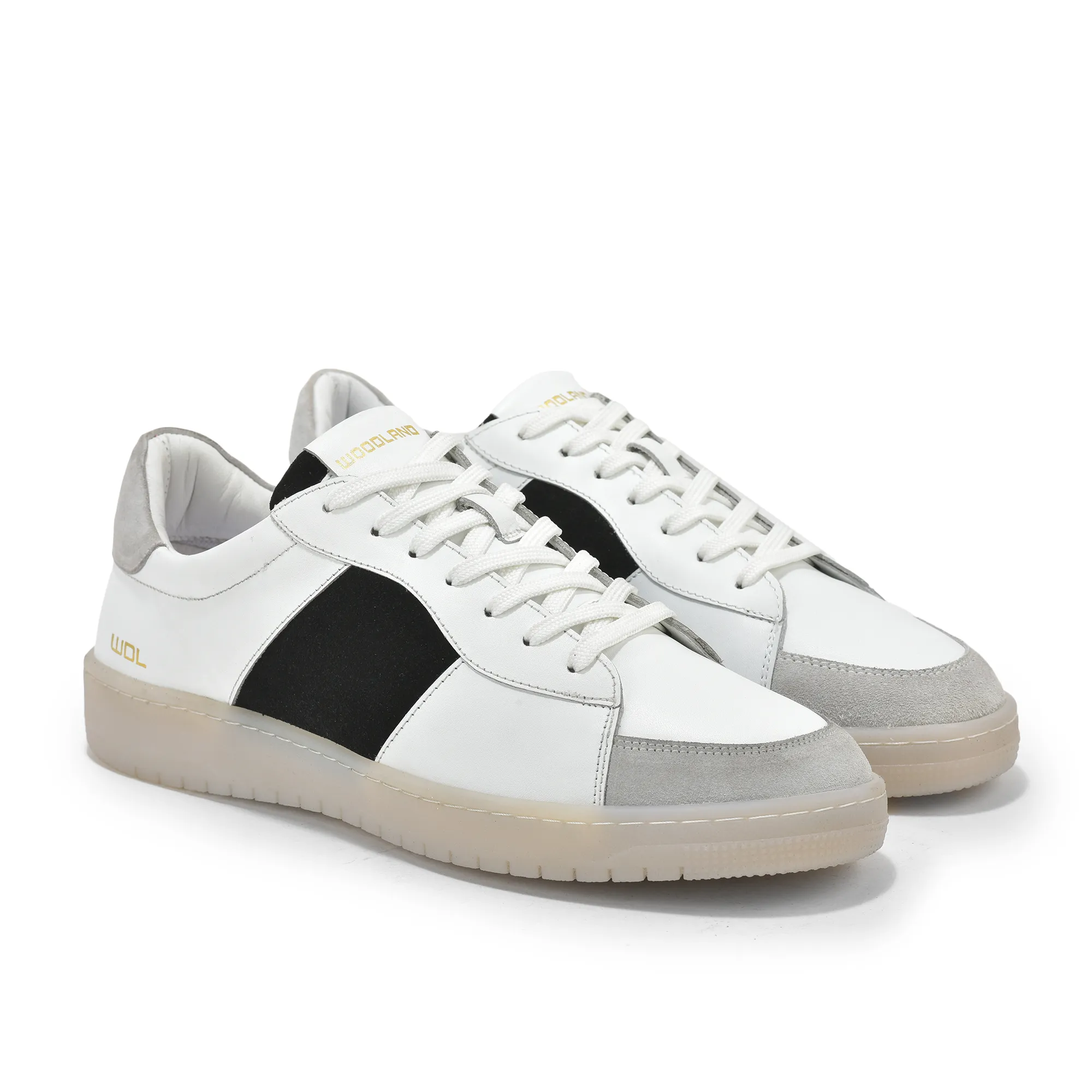 White Black Casual Sneakers For Men - Thumbnail 6