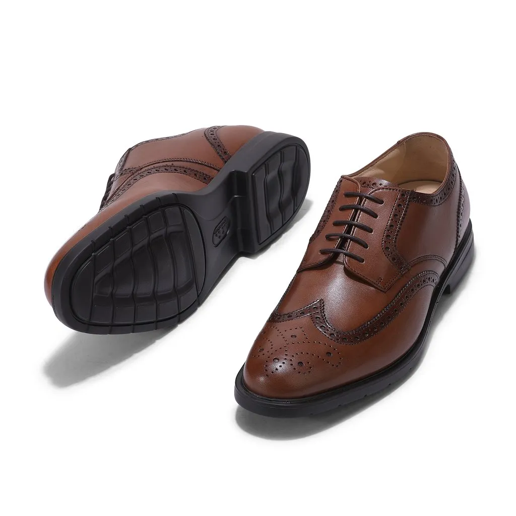 BROWN brogues for men - Thumbnail 4