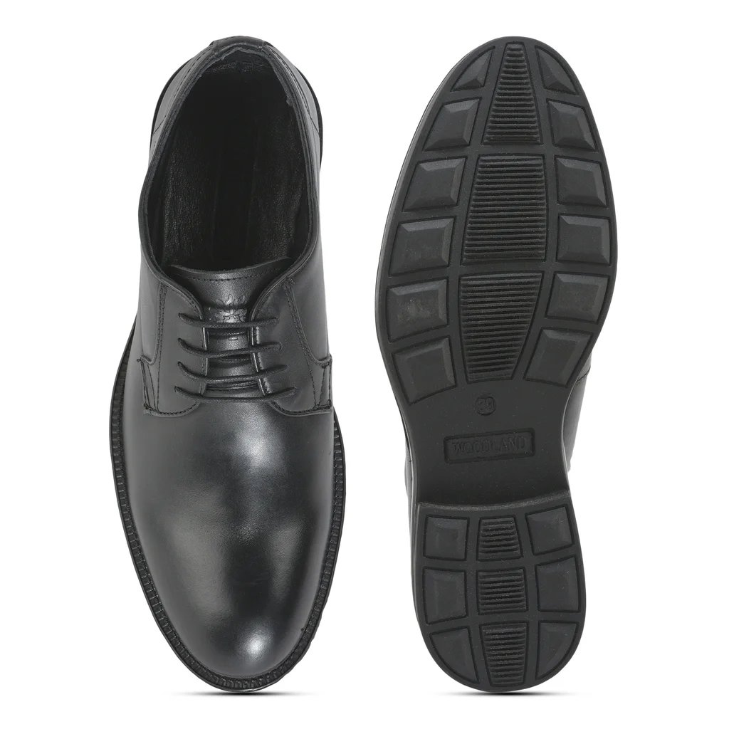 Classic Black Formal Shoes for Men - Thumbnail 7