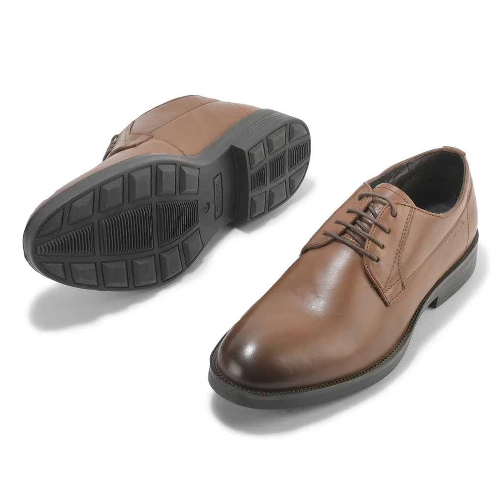 Classic Dark Tan Formal Shoes for Men - Thumbnail 4