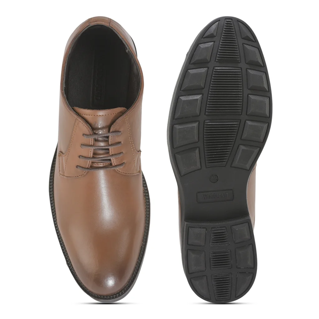 Classic Dark Tan Formal Shoes for Men - Thumbnail 7