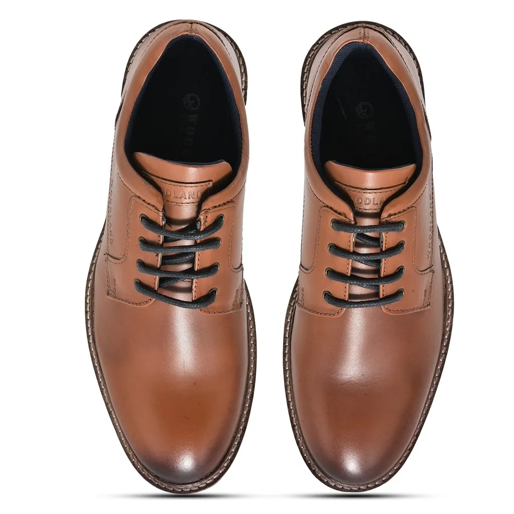 Tan Oxford Shoe for Men - Thumbnail 3