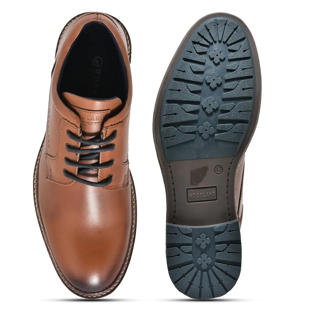 Tan Oxford Shoe for Men - Thumbnail 7
