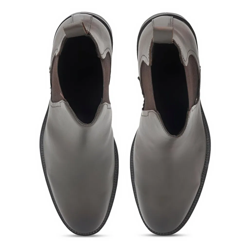 Brown Chelsea Boot for Men - Thumbnail 3
