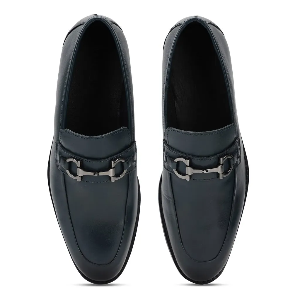 Blue Loafer for Men - Thumbnail 4