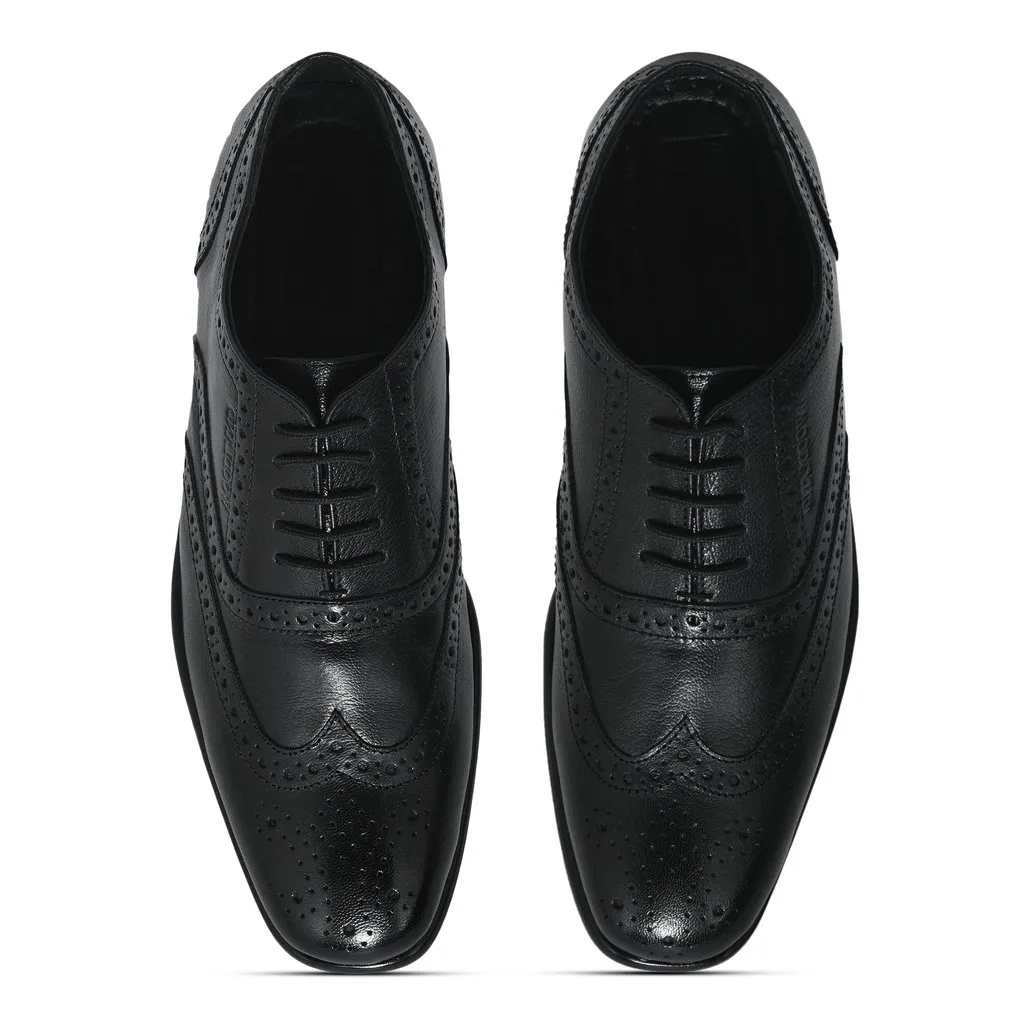Black Formal Oxford Shoes for Men - Thumbnail 3
