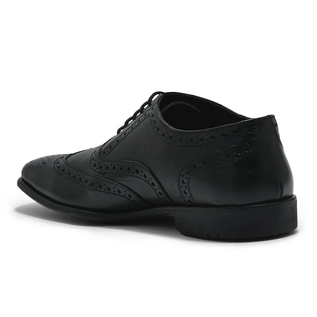 Black Formal Oxford Shoes for Men - Thumbnail 5