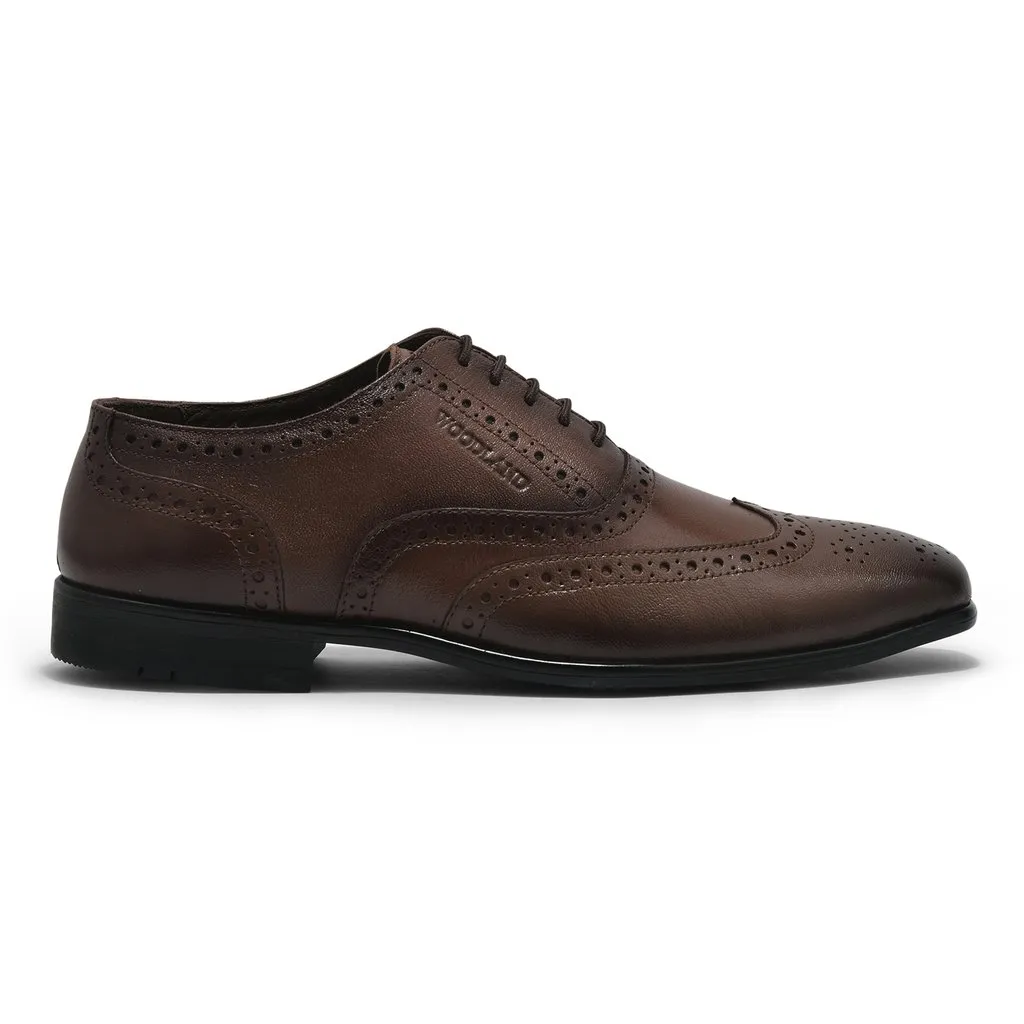 Tan Formal Oxford Shoes for Men - Image 1