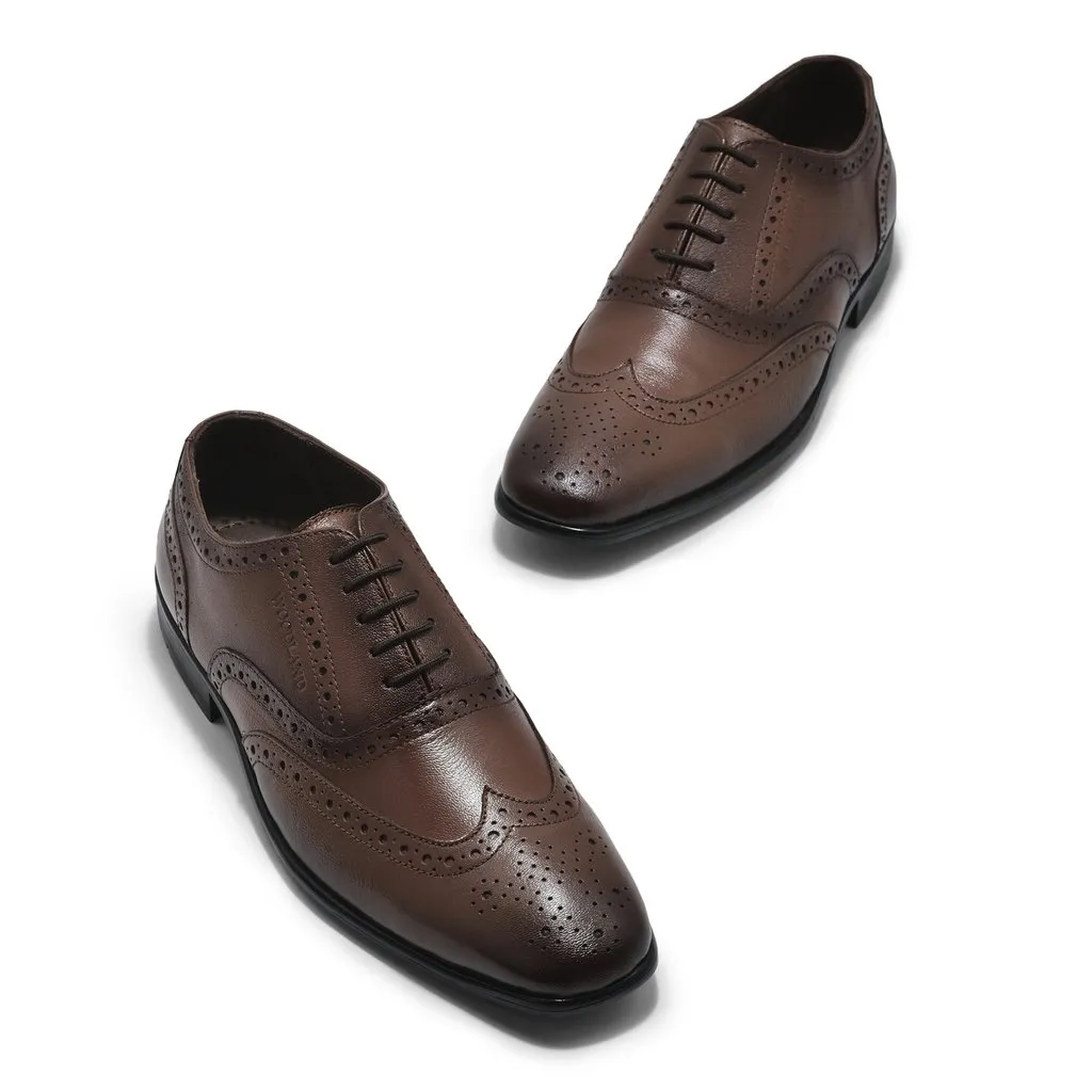 Tan Formal Oxford Shoes for Men - Thumbnail 2