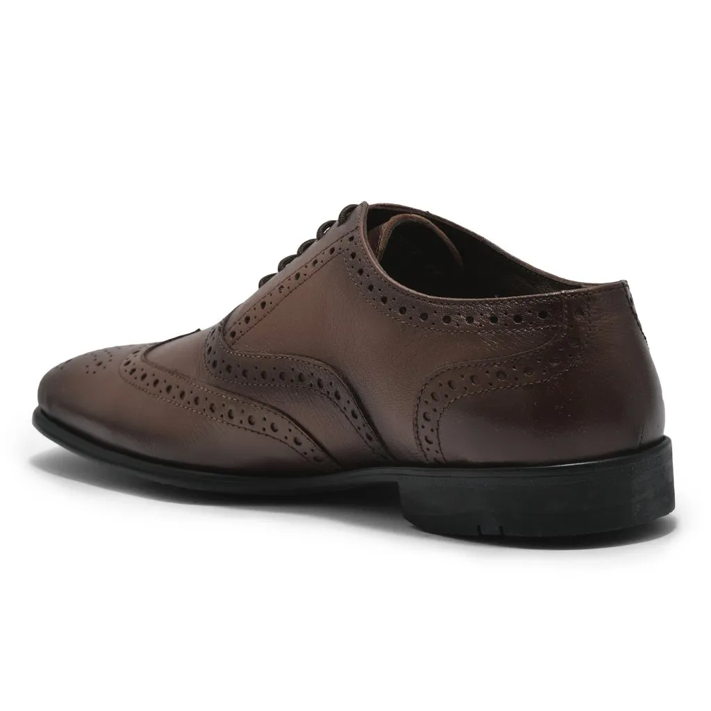 Tan Formal Oxford Shoes for Men - Thumbnail 5