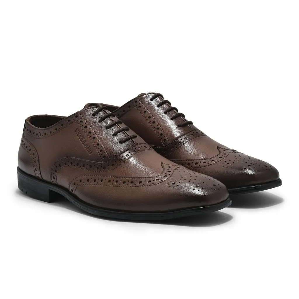 Tan Formal Oxford Shoes for Men - Thumbnail 6