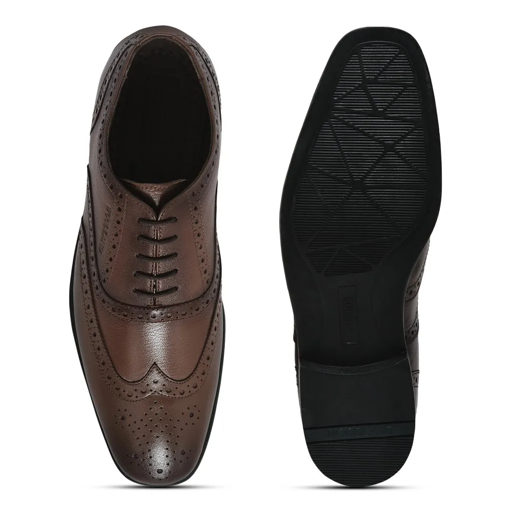Tan Formal Oxford Shoes for Men - Thumbnail 7