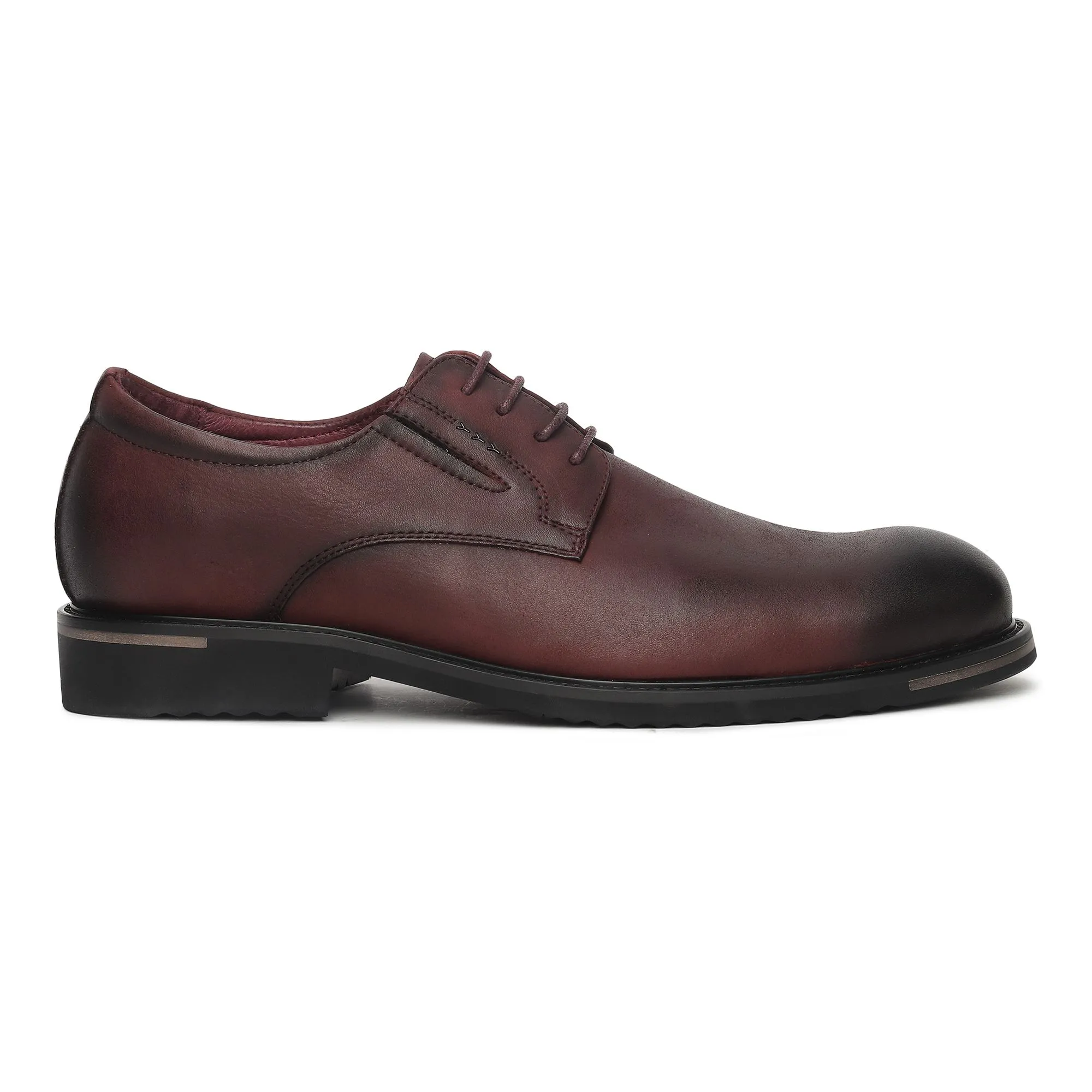 Wine red Oxfords for Men - Thumbnail 1