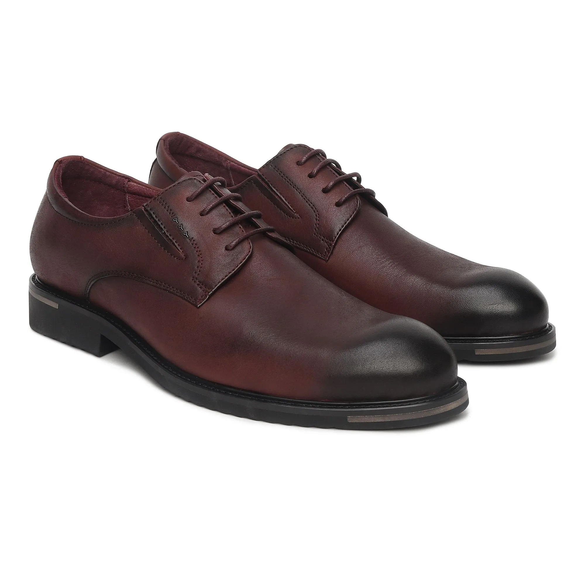 Wine red Oxfords for Men - Thumbnail 6