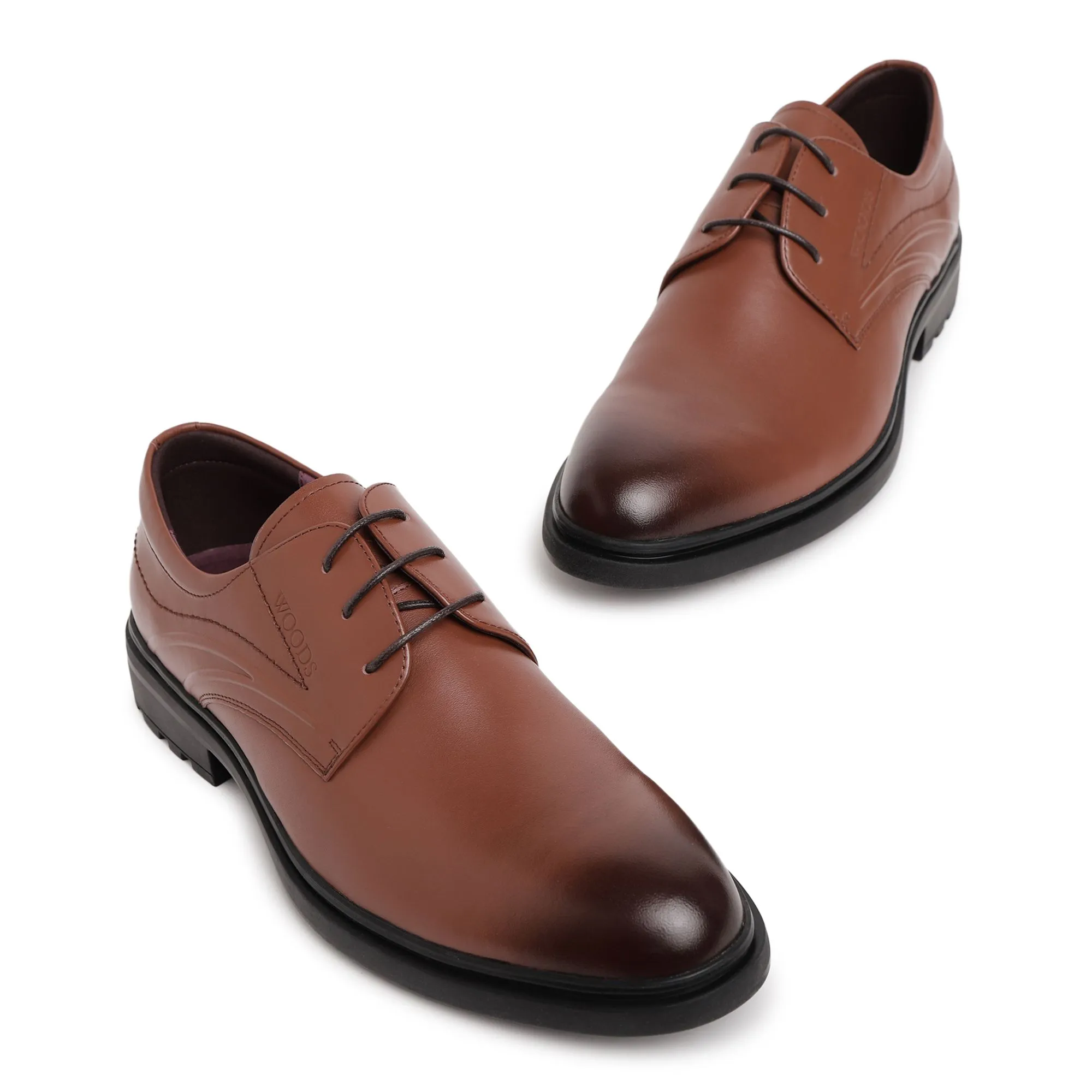 Brown formal shoes for men - Thumbnail 2