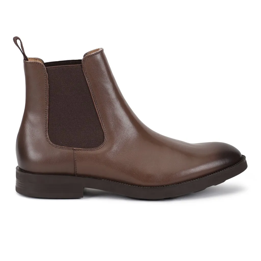 Brown Chelsea Boot for Men - Thumbnail 1