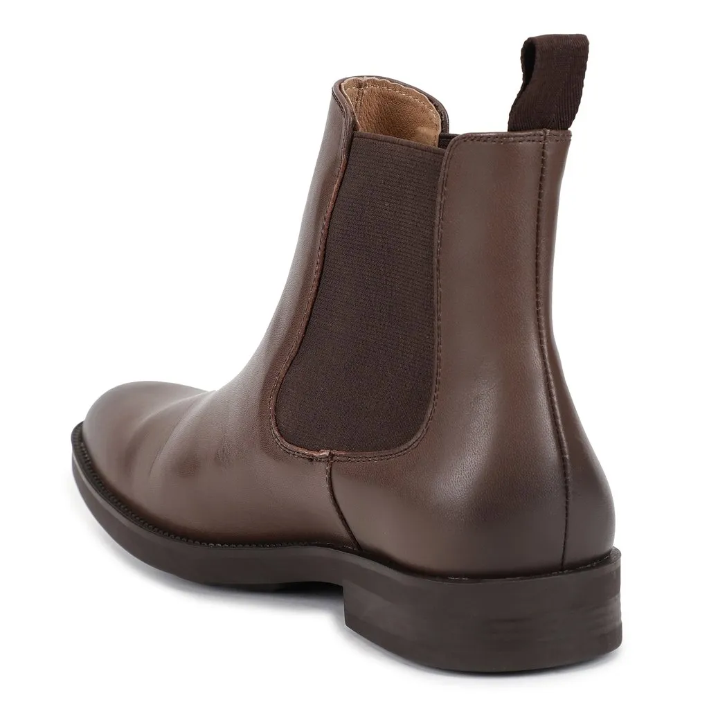 Brown Chelsea Boot for Men - Thumbnail 5
