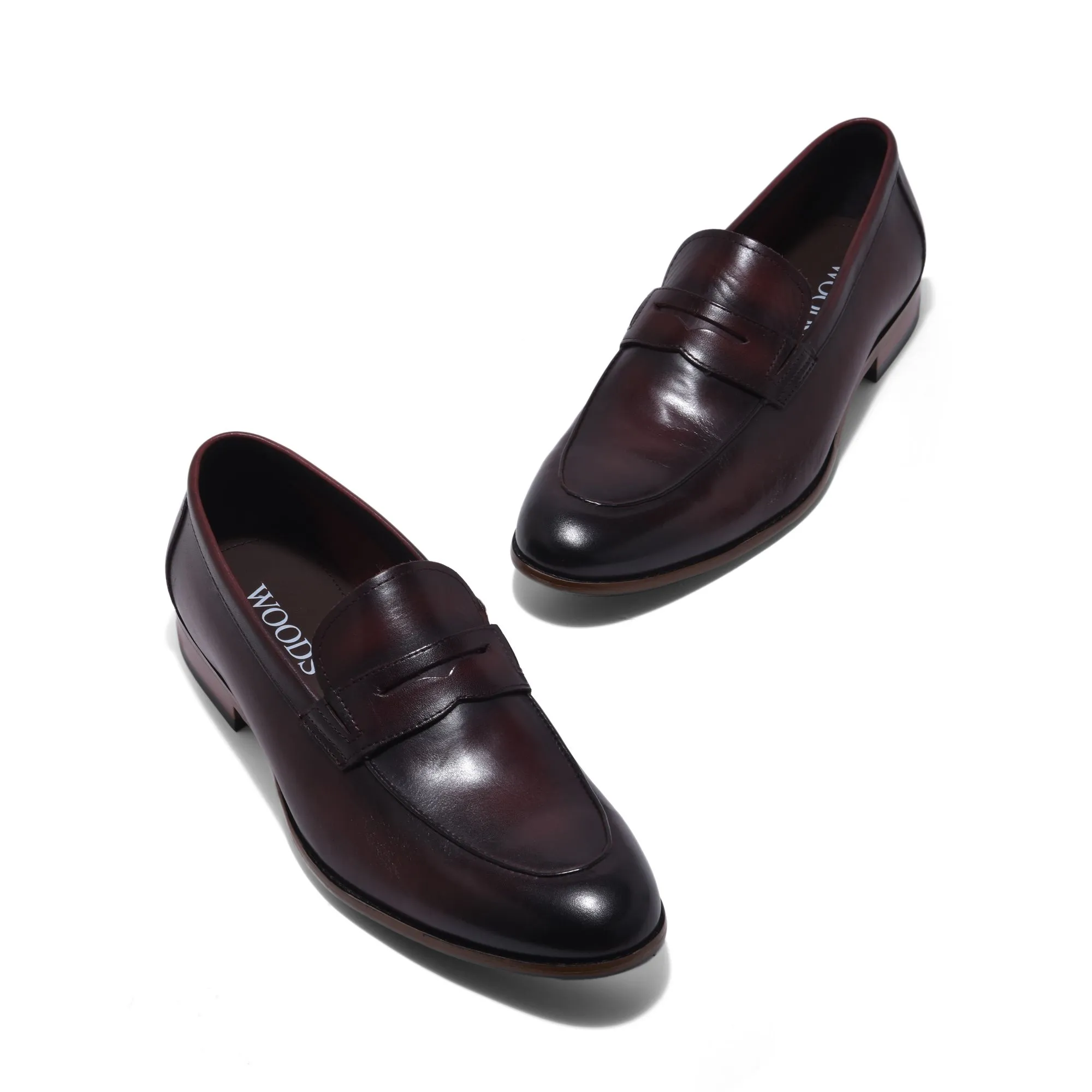 Wine red Loafer for men - Thumbnail 2