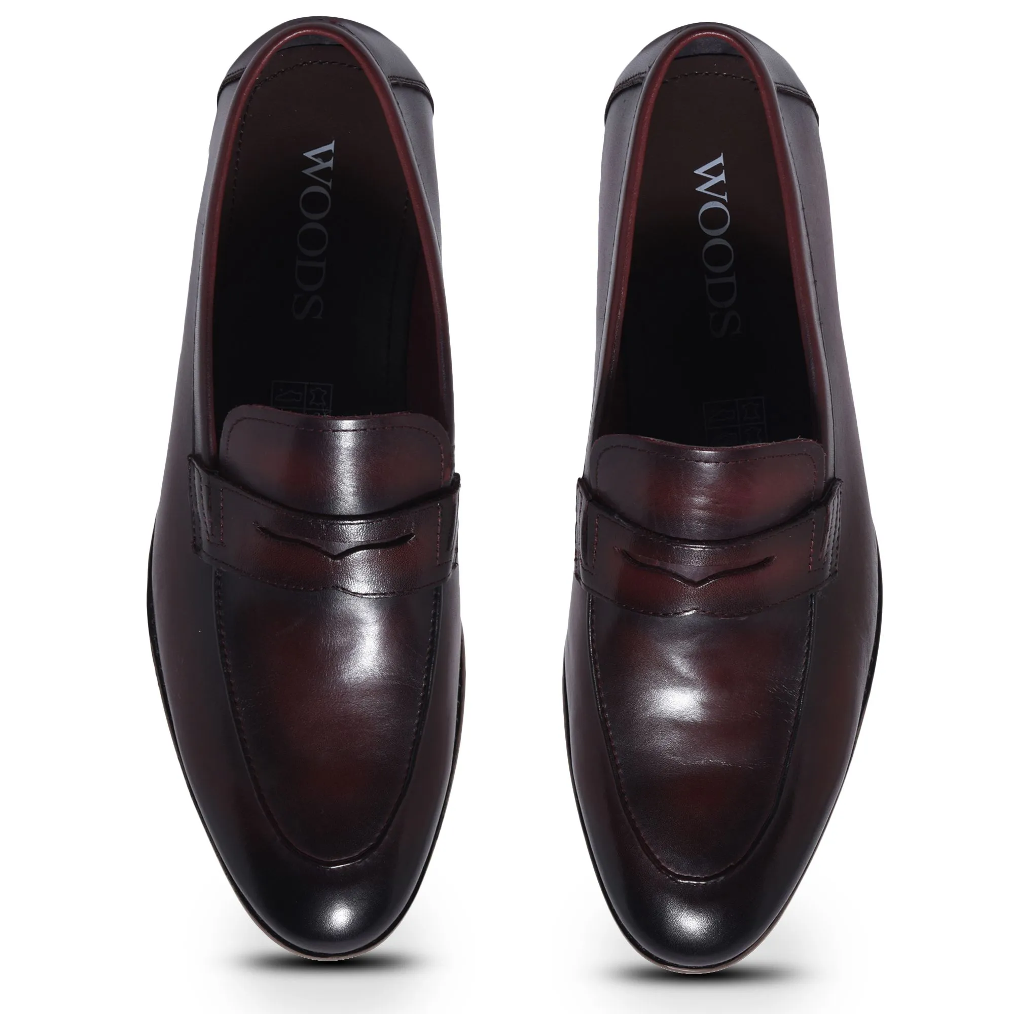 Wine red Loafer for men - Thumbnail 3