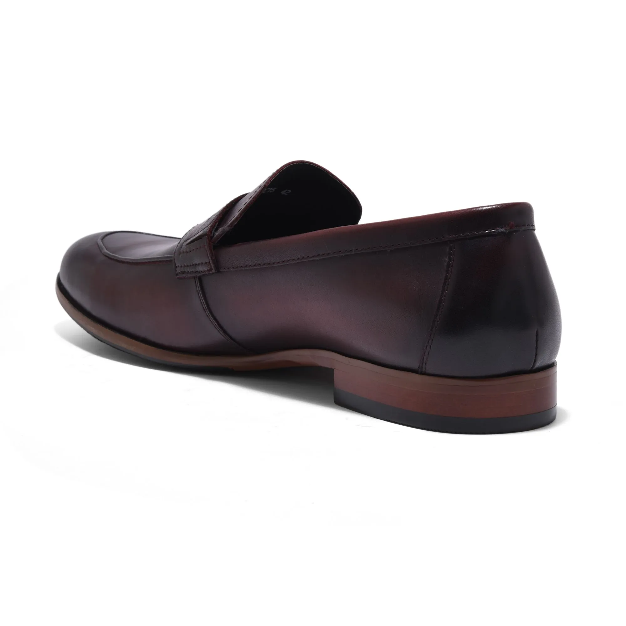 Wine red Loafer for men - Thumbnail 5