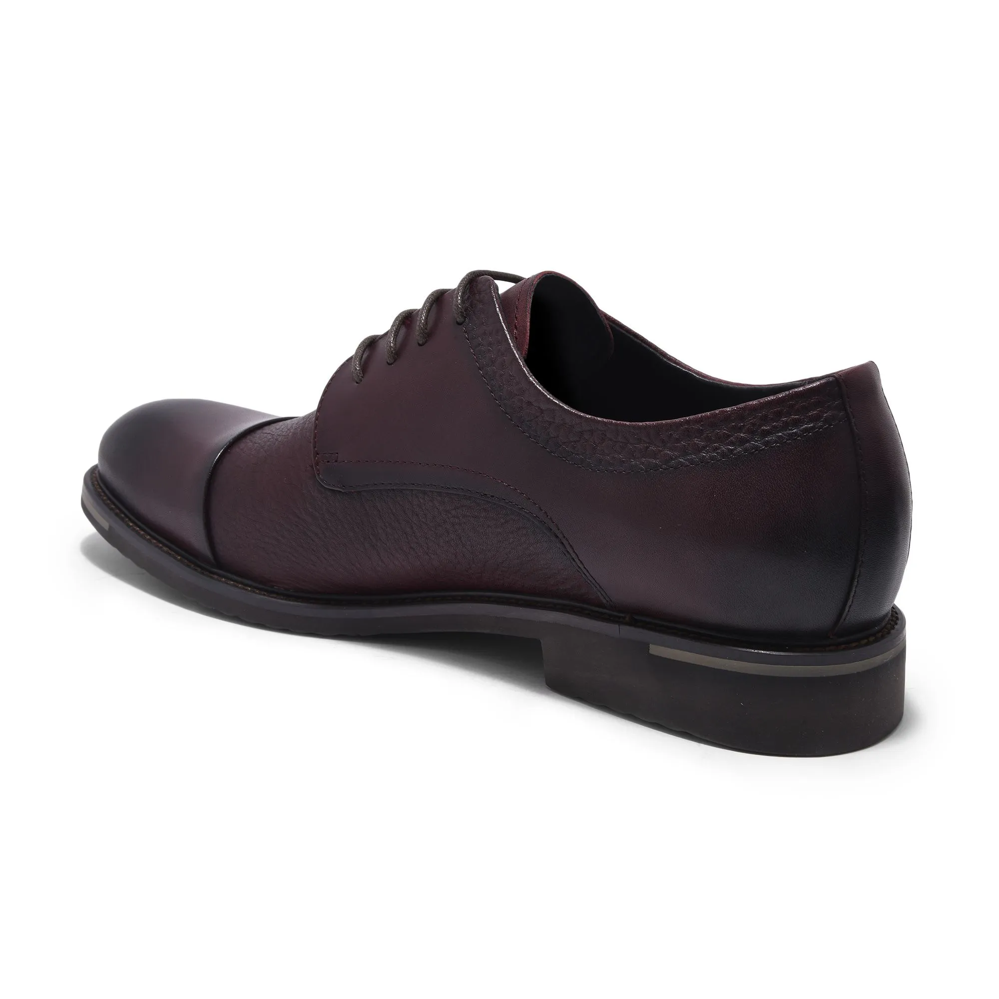 Wine red Oxford shoes for men - Thumbnail 5