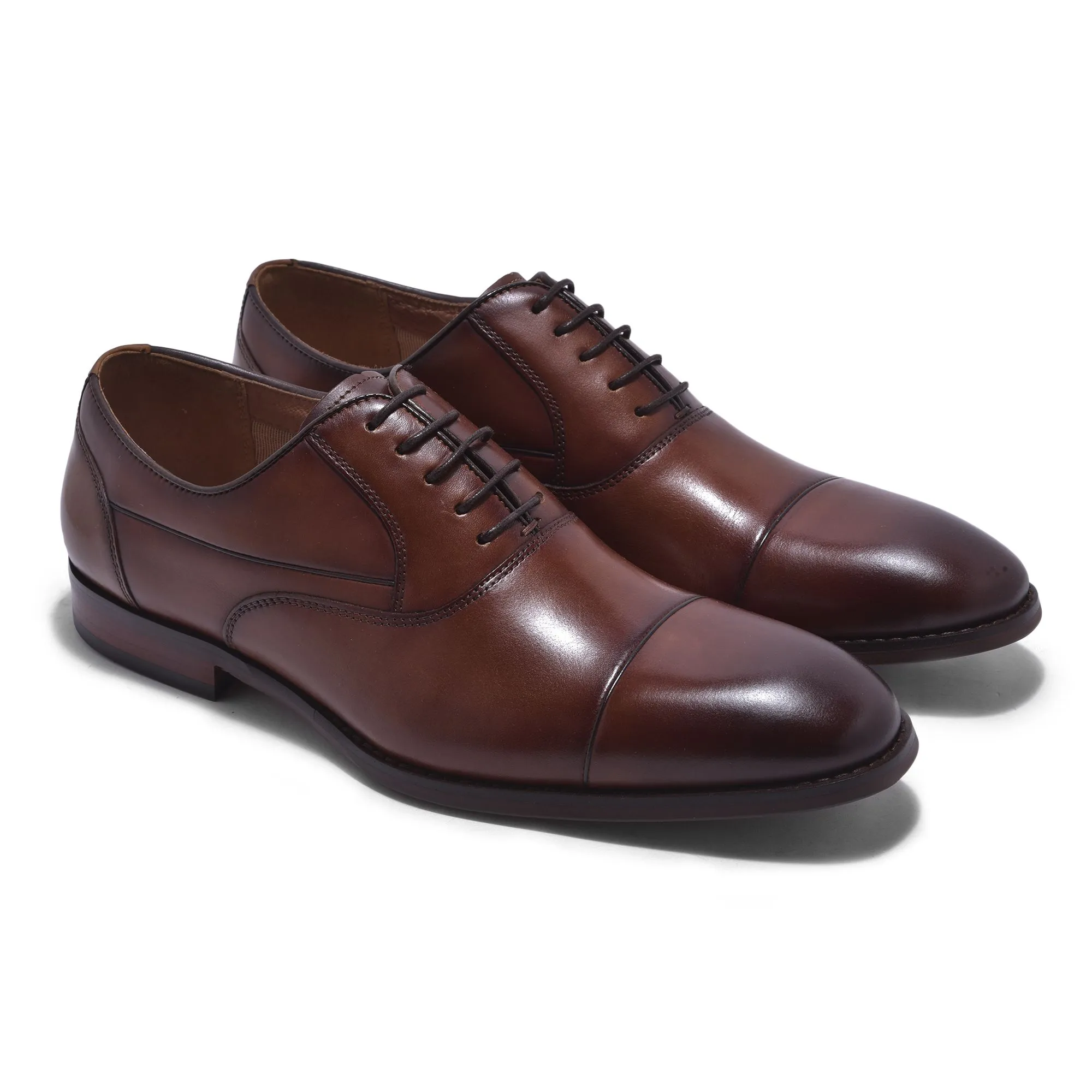Tan formal shoes for men - Thumbnail 6