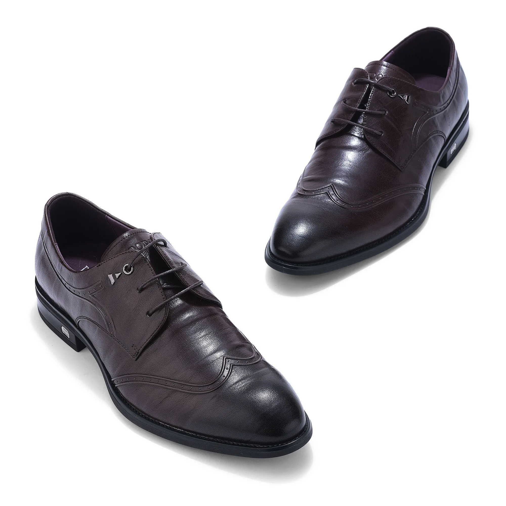 BROWN brogues for men - Thumbnail 2