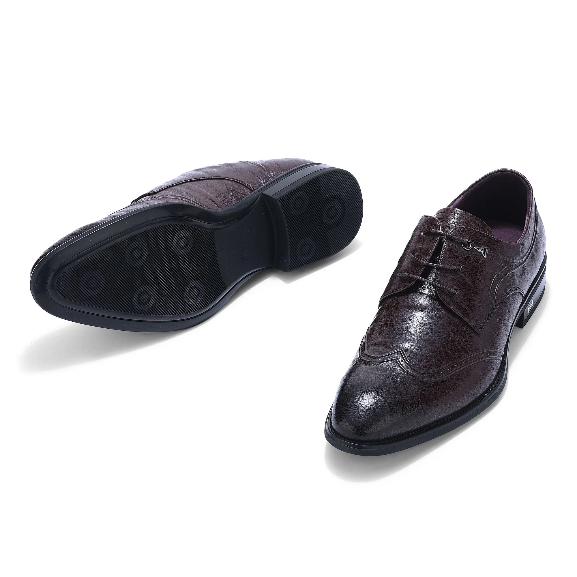 BROWN brogues for men - Thumbnail 4