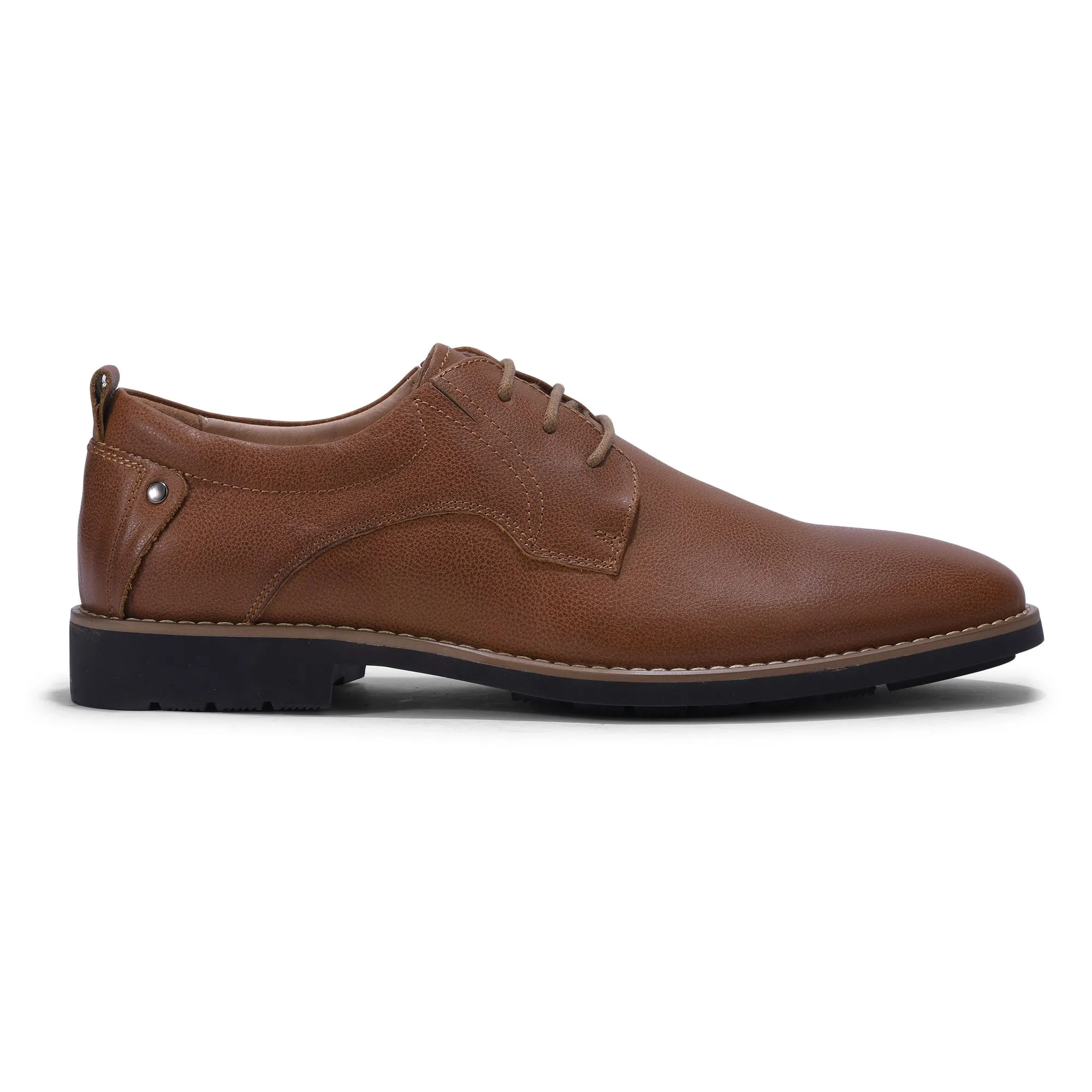 Dark brown formal shoes for men - Thumbnail 1