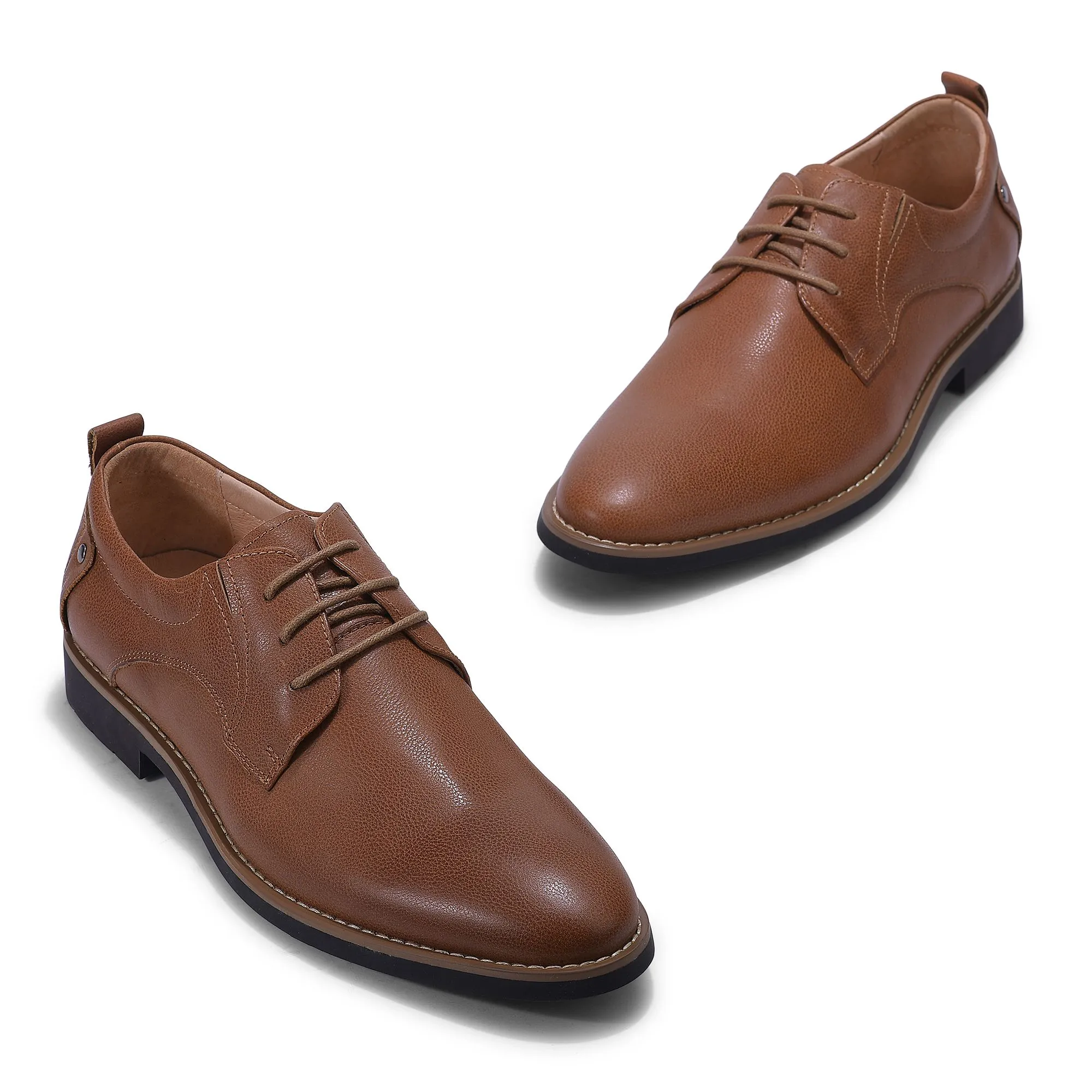 Dark brown formal shoes for men - Thumbnail 2