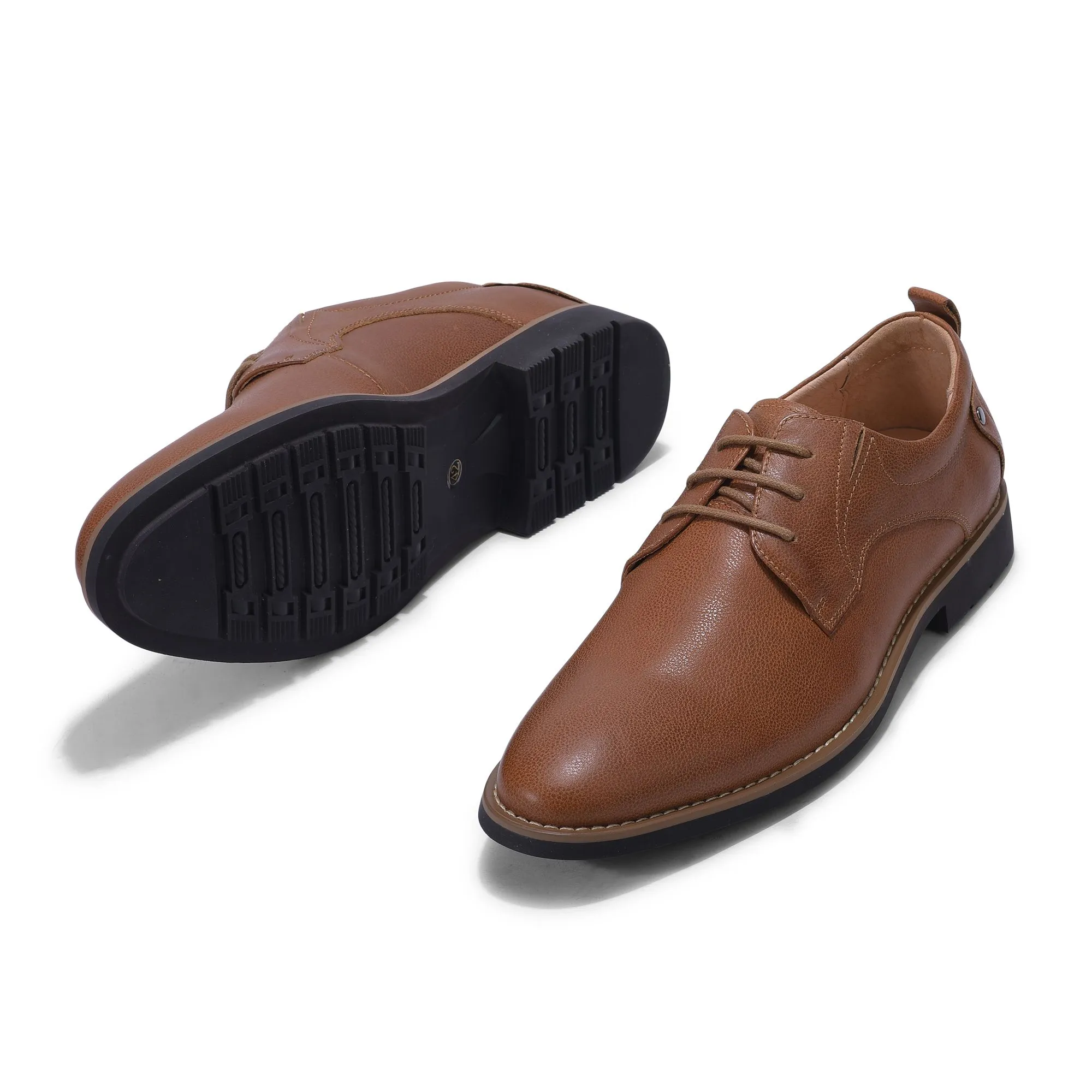 Dark brown formal shoes for men - Thumbnail 4