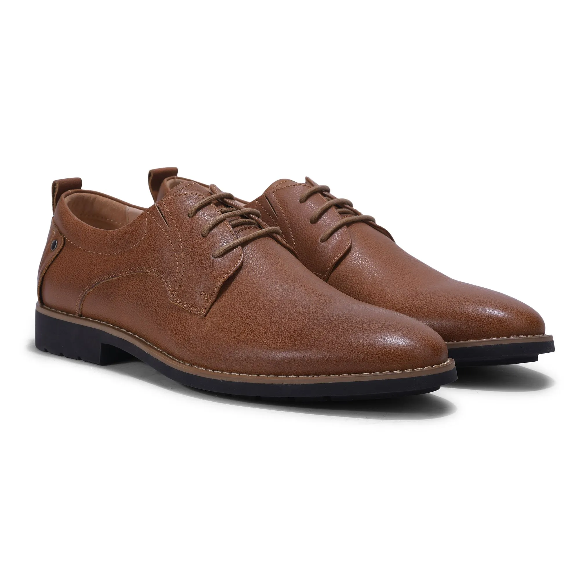 Dark brown formal shoes for men - Thumbnail 6