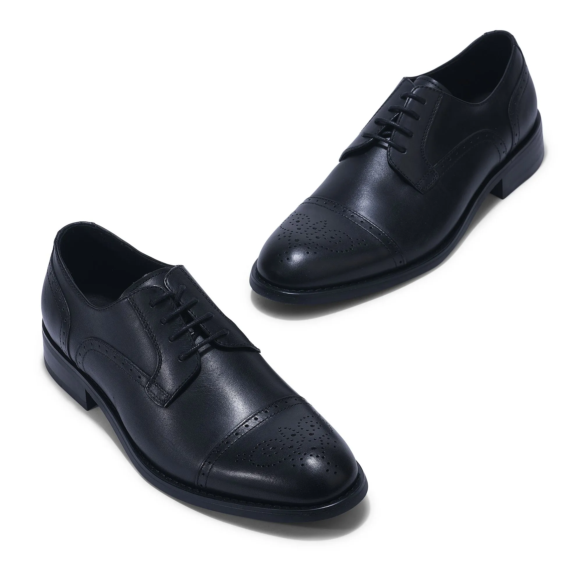 BLACK Oxford shoes for men - Thumbnail 2