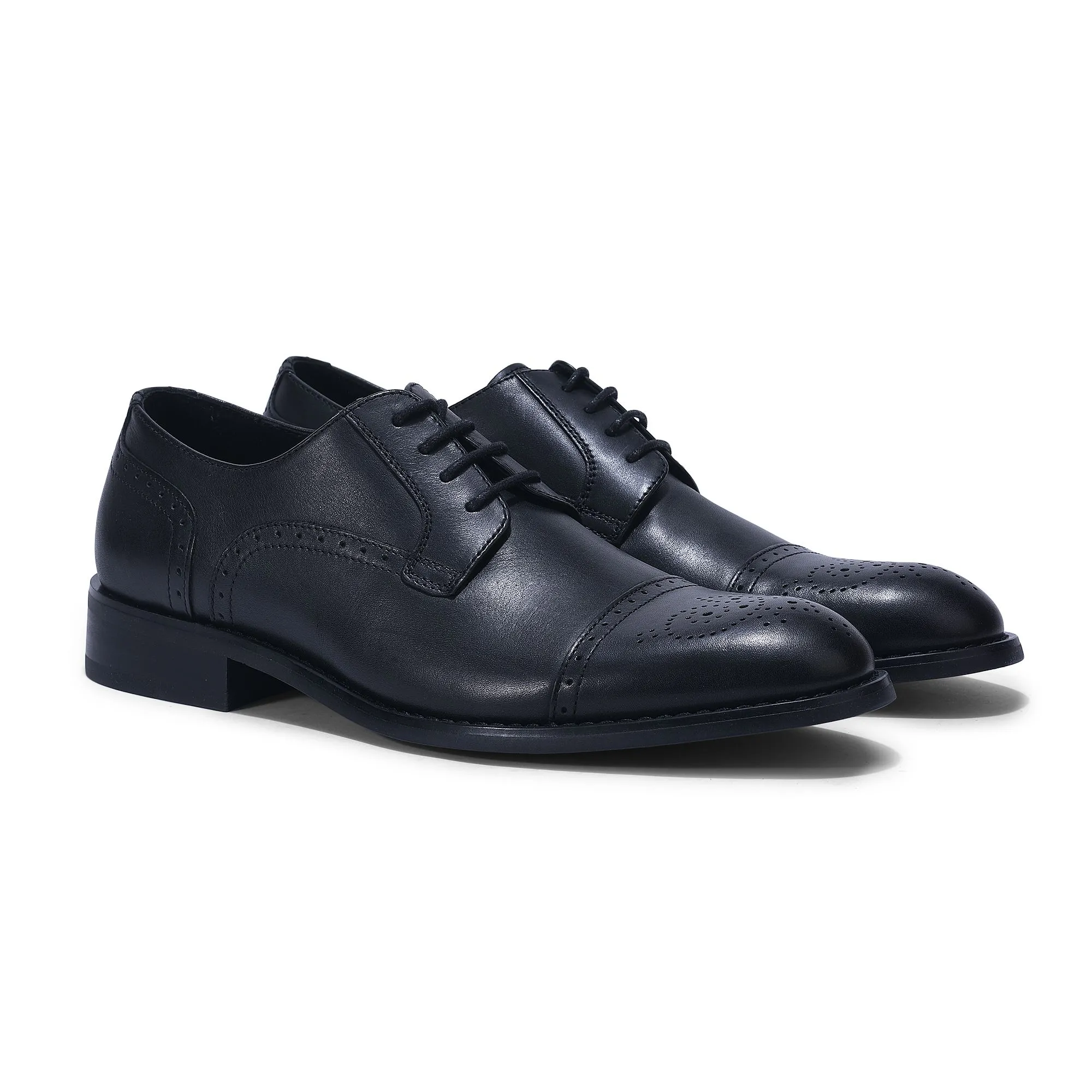 BLACK Oxford shoes for men - Thumbnail 6